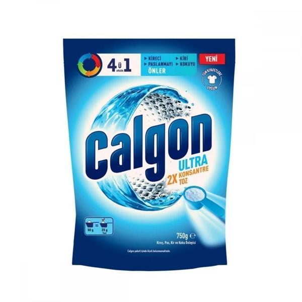 Calgon Power Kir, Pas, Kireç ve Koku Önleyici 4'ü 1 Arada Ultra Konsantre Toz 750 gr - Image 1