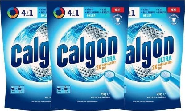 Calgon Power Kir, Pas, Kireç ve Koku Önleyici 4'ü 1 Arada Ultra Konsantre Toz 750 gr x 2 Adet - Image 1