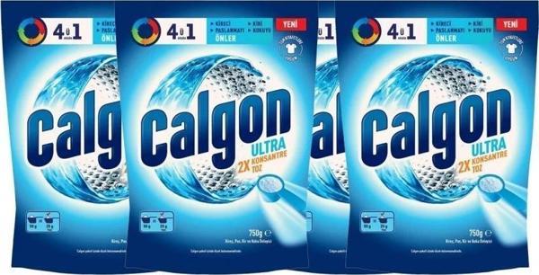 Calgon Power Kir, Pas, Kireç ve Koku Önleyici 4'ü 1 Arada Ultra Konsantre Toz 750 gr x 3 Adet - Image 1