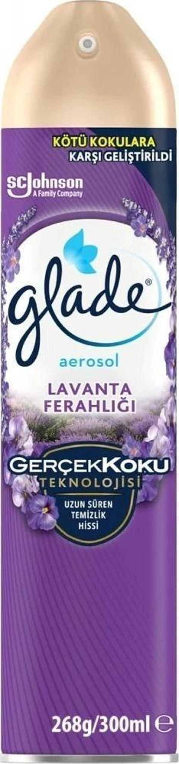 Glade Aerosol Lavanta Ferahlığı Oda Kokusu 300 mL - Image 1