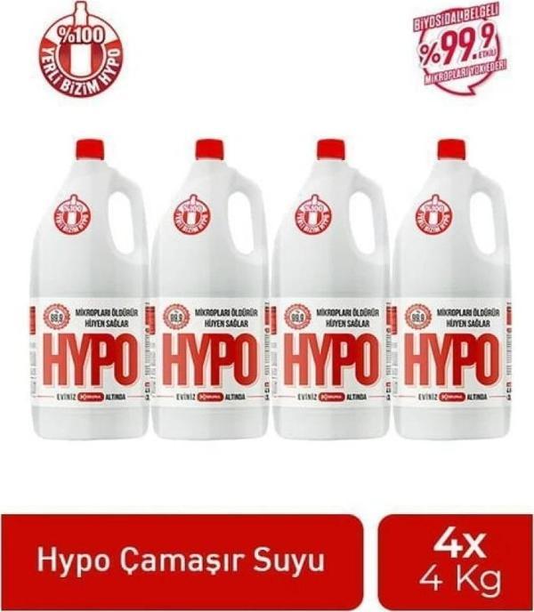HYPO ÇAMAŞIR SUYU 4 KG x 4 ADET - Image 1