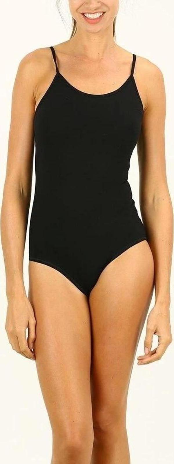 Bayan İnce Askılı Çıtçıtlı Body - Image 1