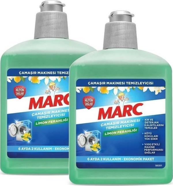 Marc Çamaşır Makinesi Temizleyicisi Limon Ferahlığı 500ml x2 - Image 1