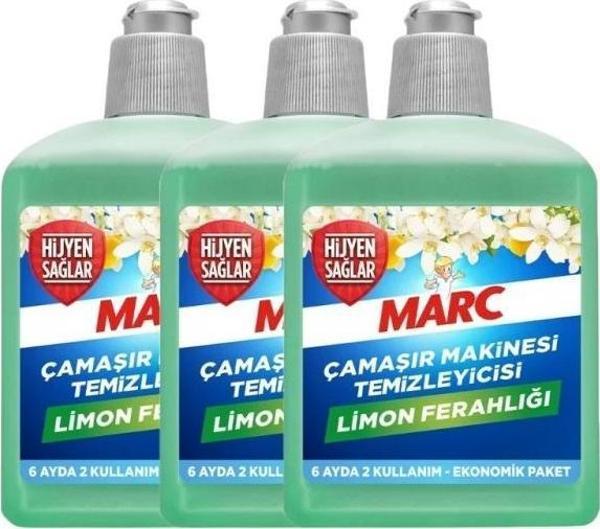 Marc Çamaşır Makinesi Temizleyicisi Limon Ferahlığı 500ml x 3 Adet - Image 1