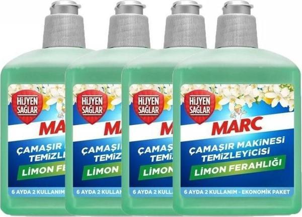 Marc Çamaşır Makinesi Temizleyicisi Limon Ferahlığı 500ml x 4 Adet - Image 1