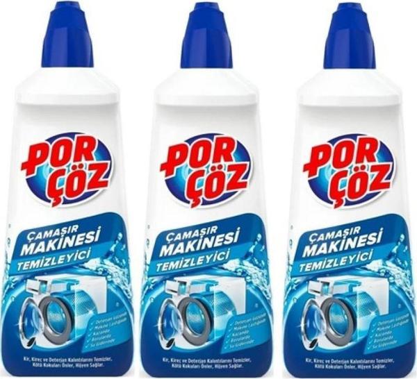 Porçöz Çamaşır Makinesi Temizleyicisi 250 ml x 3 Adet - Image 1