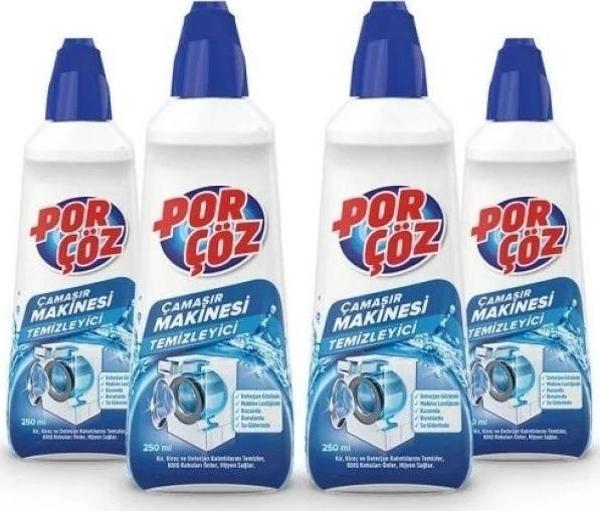 Porçöz Çamaşır Makinesi Temizleyicisi 250 ml x 4 Adet - Image 1