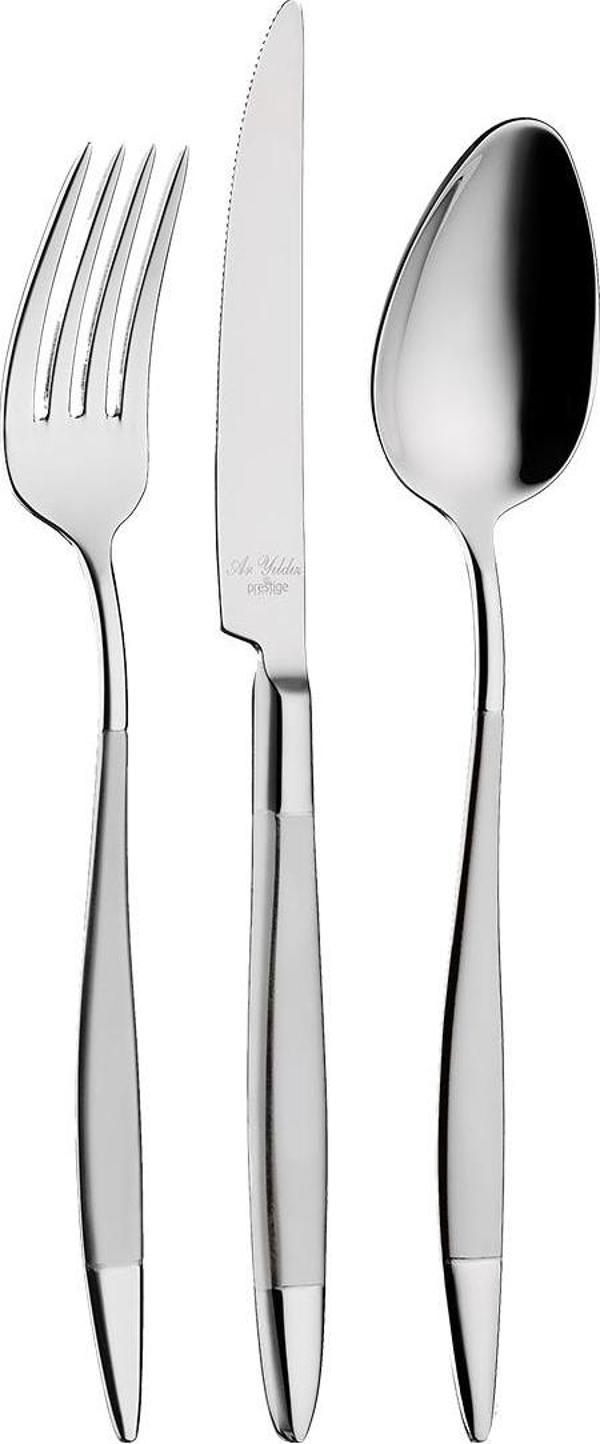 Aryıldız Elegant Prestige Mat 84 Parça 12 Kişilik Çatal Kaşık Bıçak Takımı - Image 1