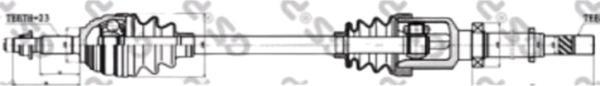 ON AKS KOMPLE SAG LOGAN MCV CLIO III MODUS 1,5DCI (DIS FREZE:23 IC FREZE:26 UZUNLUK:897) - Image 1