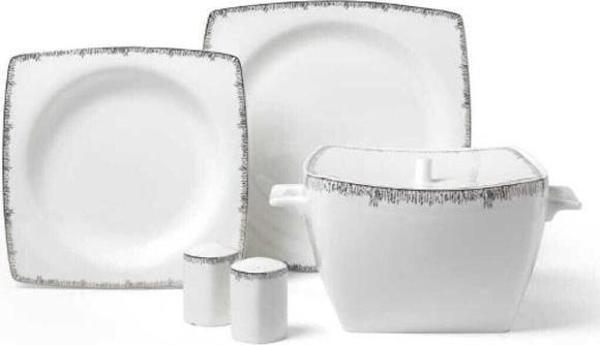 KORKMAZ A8424 BONE SEL.60 P YEMEK TAKIMI (KARE) - Image 1