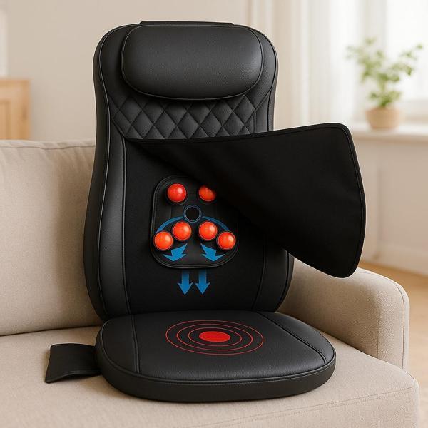 Robx S228 Titreşimli Isıtmalı Soğutmalı Sırt-boyun-bel Yoğurmalı Masaj Koltuğu Yastıklı - Image 1