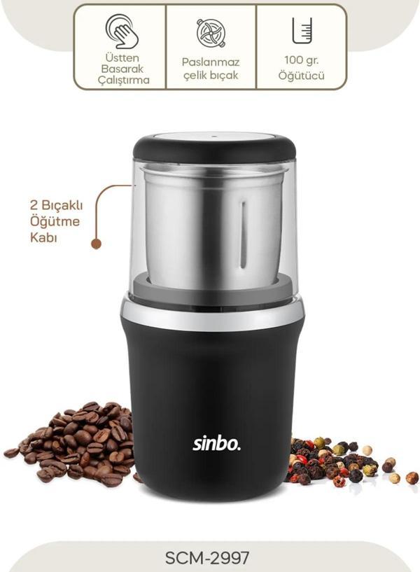 SİNBO SCM-2997 KAHVE-BAHARAT ÖĞÜTÜCÜ - Image 1