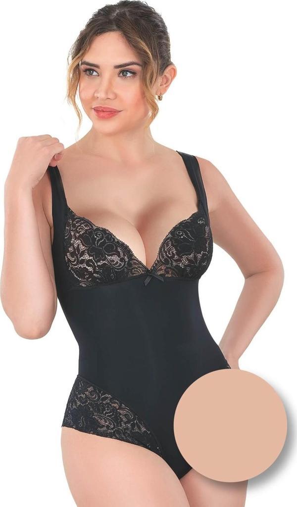 TEN   Dantelli Agraflı Body Korse - Image 1