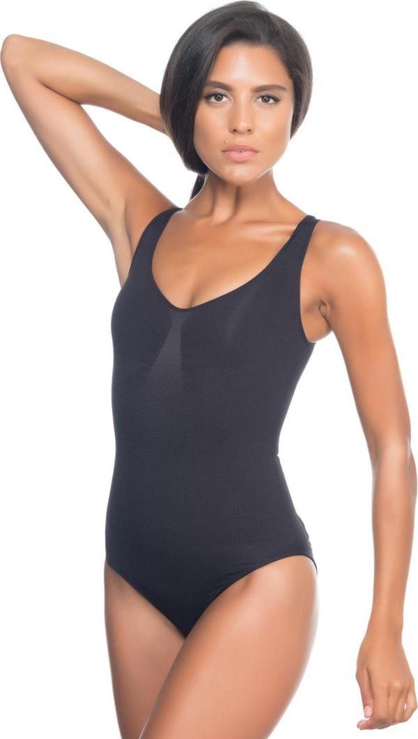SİYAH   Kalın Askılı Body Korse - Image 1