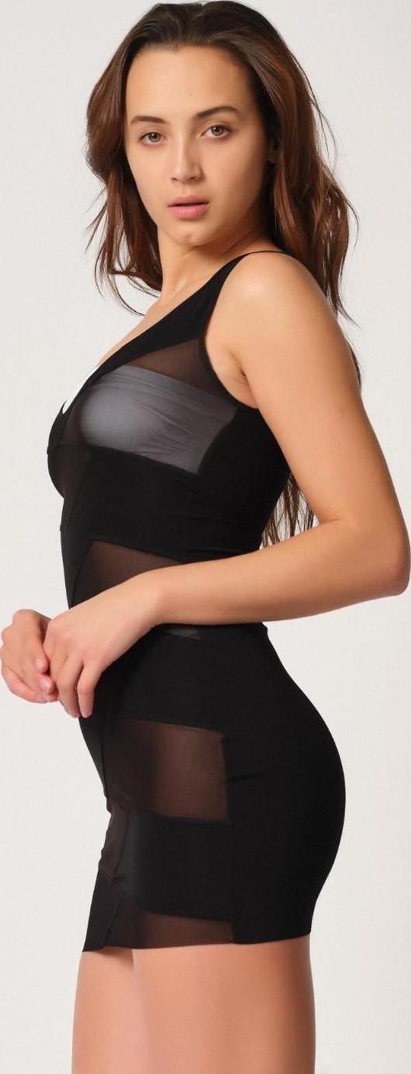 SİYAH   Toparlayıcı Elbise Lazer Korse - Image 1