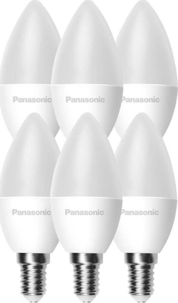 Panasonic 4,9W (40W) Led Mum Ampul Günışığı - 4000K E14 6 Adet - Image 1
