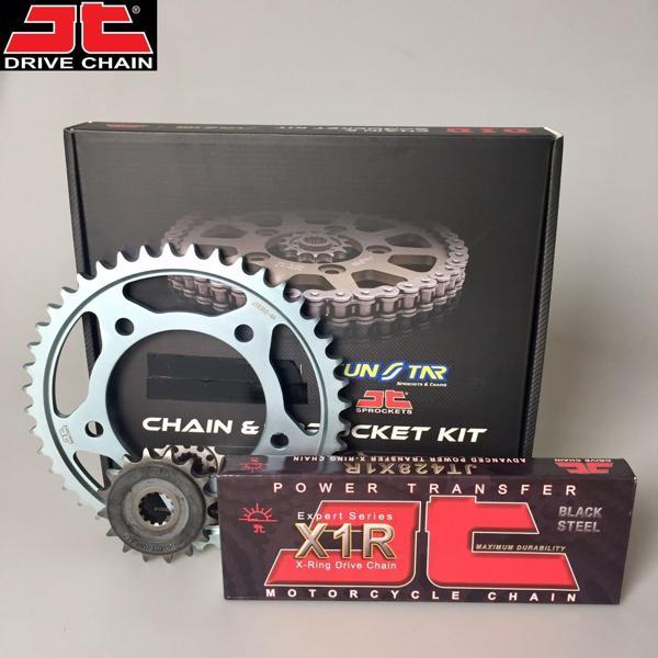 Yamaha ZİNCİR DİŞLİ SETİ WR R / X (125 cc) (2009-2015) / / WR R / X / 125cc / ZİNCİR: JT-428X1R (ÇELİK)-134 / ÖN - Image 1