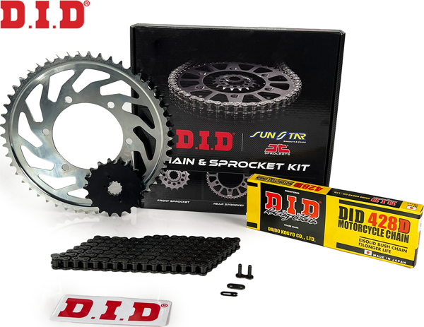 KTM ZİNCİR DİŞLİ SETİ SX (85 cc) (2018-2018) / SX / 85cc / ZİNCİR: DID-428D (Çelik)-124 / ÖN-ARKA DİŞLİ: JT (13T- - Image 1