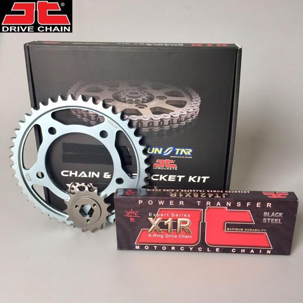 Honda Zincir DİŞLİ SETİ CBR 125 R (125 cc) (2004-2010) / CBR 125 R / 125cc / ZİNCİR: JT-428X1R (ÇELİK)-124 / ÖN - Image 1