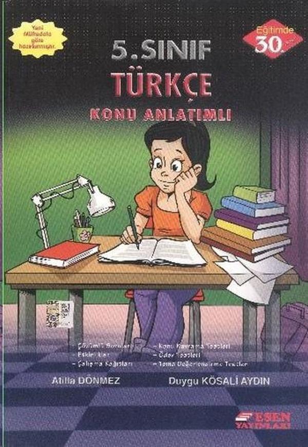 Esen 5. Sınıf Türkçe Konu Anlatımlı - Esen Yayıncılık - Eğitim - Image 1