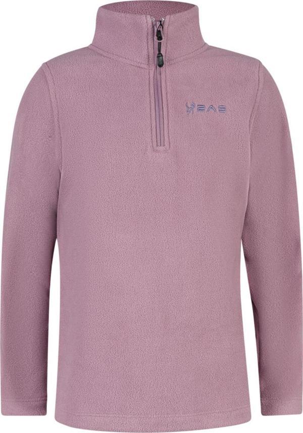 2AS Clara Çocuk Yarım Fermuarlı İnce Polar Sweatshirt Lila - Image 1