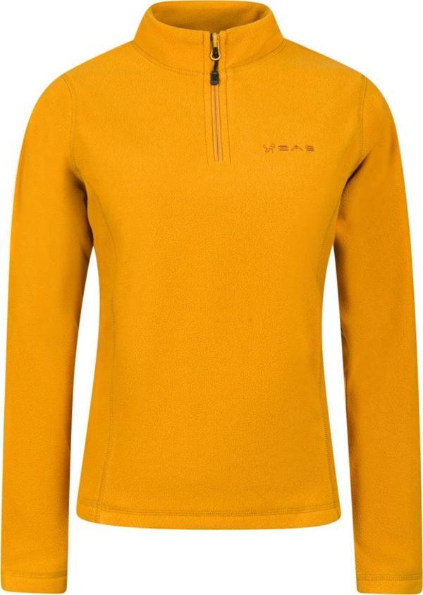 2AS Camila Kadın Yarım Fermuarlı İnce Polar Sweatshirt Hardal - Image 1