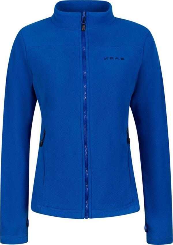 2AS Cara Kadın Tam Fermuarlı İnce Polar Sweatshirt Mavi - Image 1