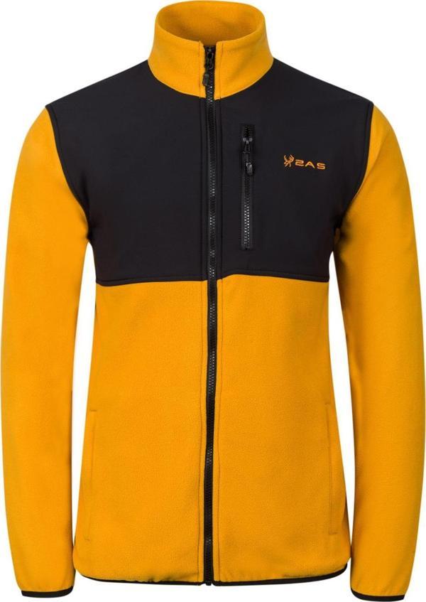 2AS Cliff Erkek Parçalı İnce Polar Sweatshirt Hardal - Image 1