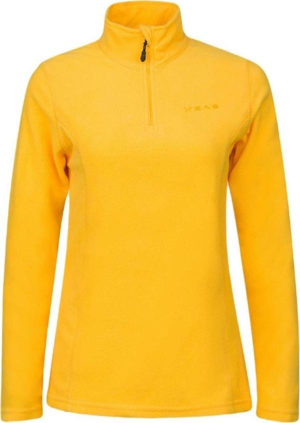 2AS Pinna Yarım Fermuarlı Kadın Polar Sweatshirt Sarı - Image 1