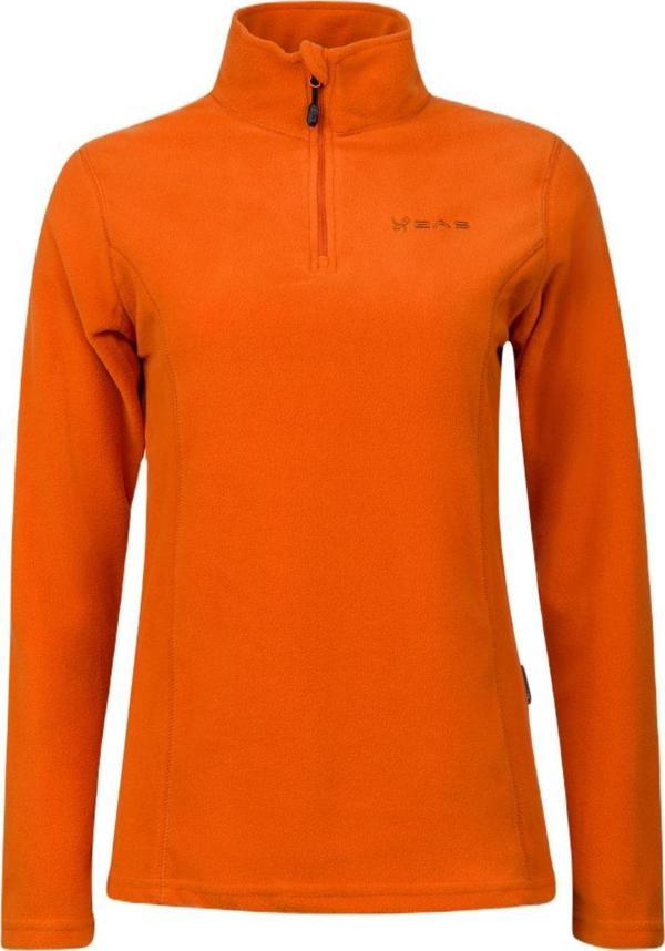 2AS Pinna Yarım Fermuarlı Kadın Polar Sweatshirt Turuncu - Image 1
