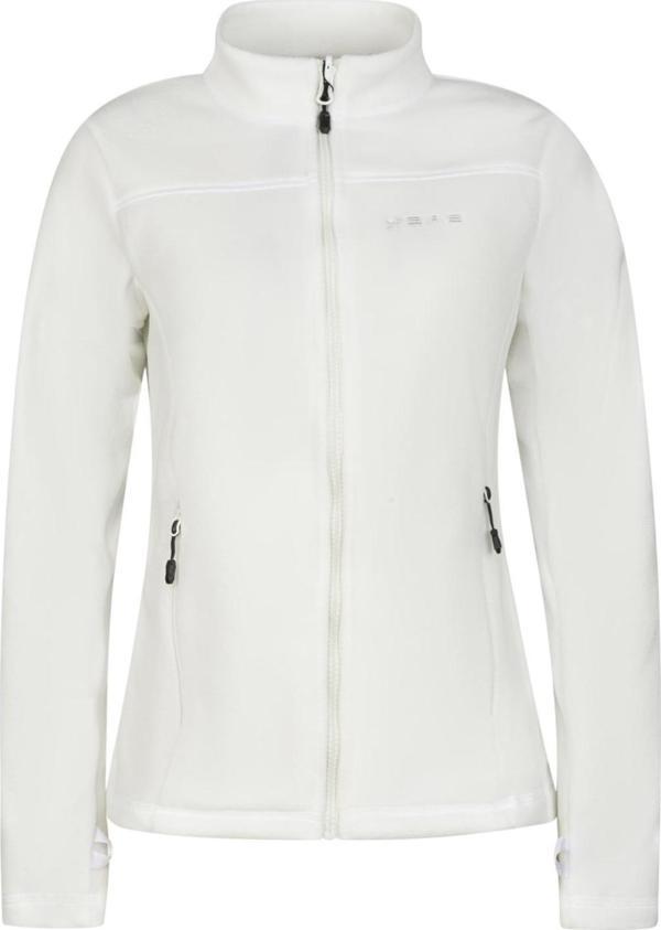 2AS Cara Kadın Tam Fermuarlı İnce Polar Sweatshirt Beyaz - Image 1