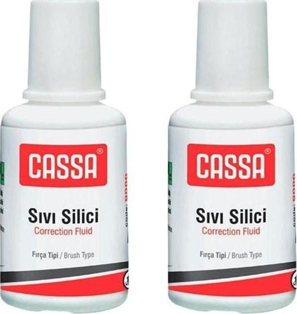 Sıvı Silici Daksil 2 Adet Cassa 18 ml Fırçalı Sıvı Düzeltici Daksil Yazı Düzeltici Okul Ofis Büro Fırça Uçlu Daksil - Image 1