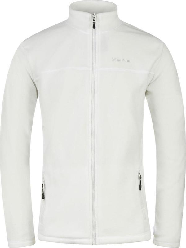 2as Chestert Erkek Tam Fermuarlı İnce Polar Sweatshırt Beyaz - Image 1