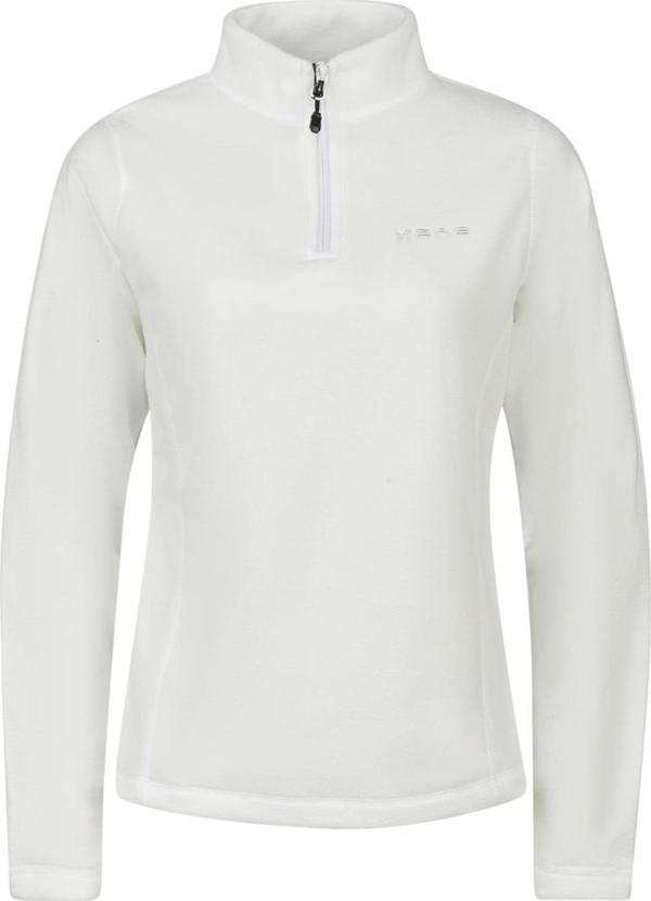 2AS Camila Kadın Yarım Fermuarlı İnce Polar Sweatshirt Beyaz - Image 1
