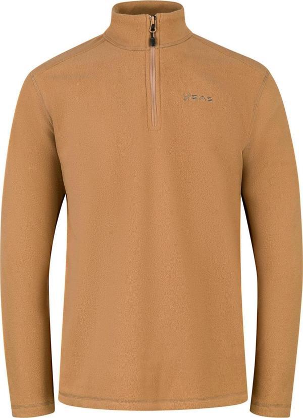 2AS Cedric Erkek Yarım Fermuarlı İnce Polar Sweatshirt Camel - Image 1