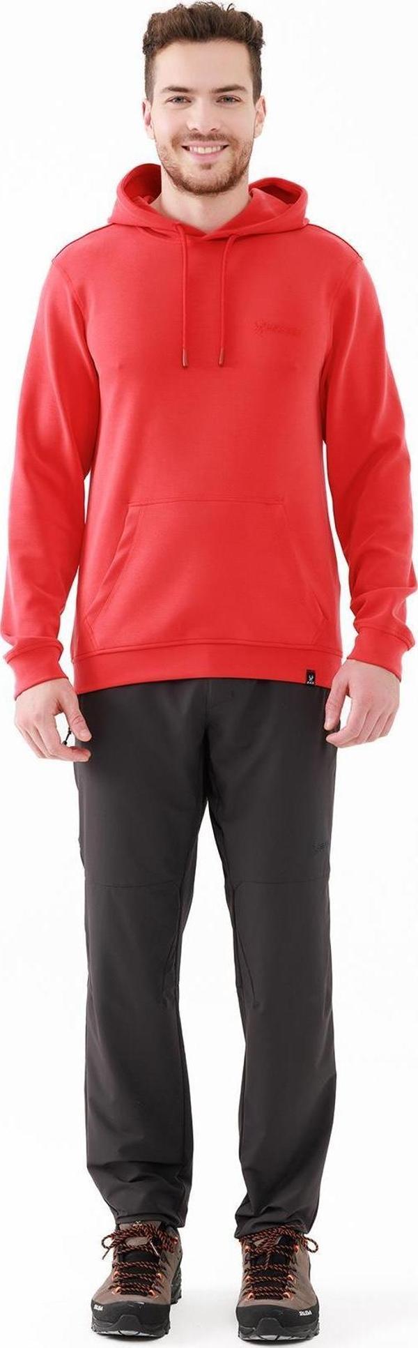 2AS Oliver Erkek Kapüşonlu Sıfır Yaka Sweatshirt Kırmızı - Image 1