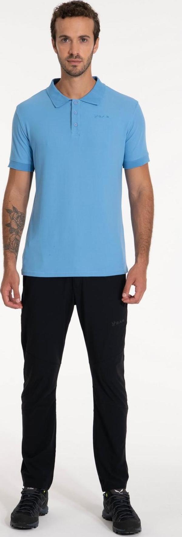 2AS Teal Polo Yaka Erkek Tişört Mavi - Image 1