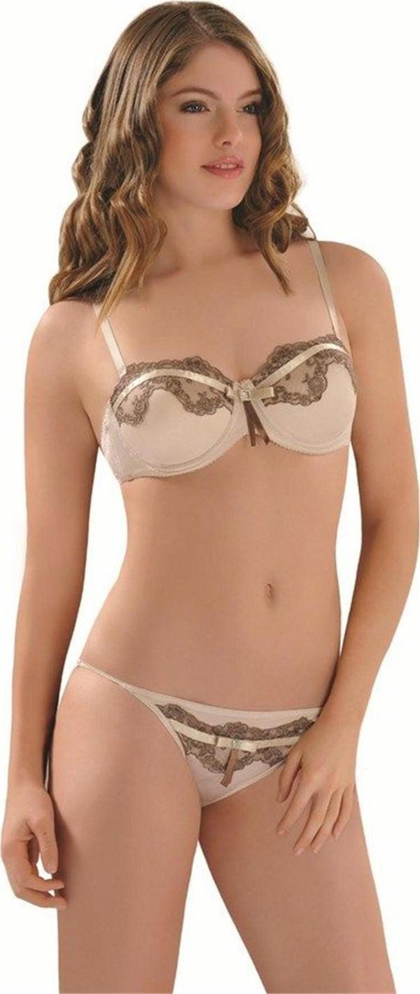 Dolgulu Kabı Dantelli Sütyen Takım - Image 1