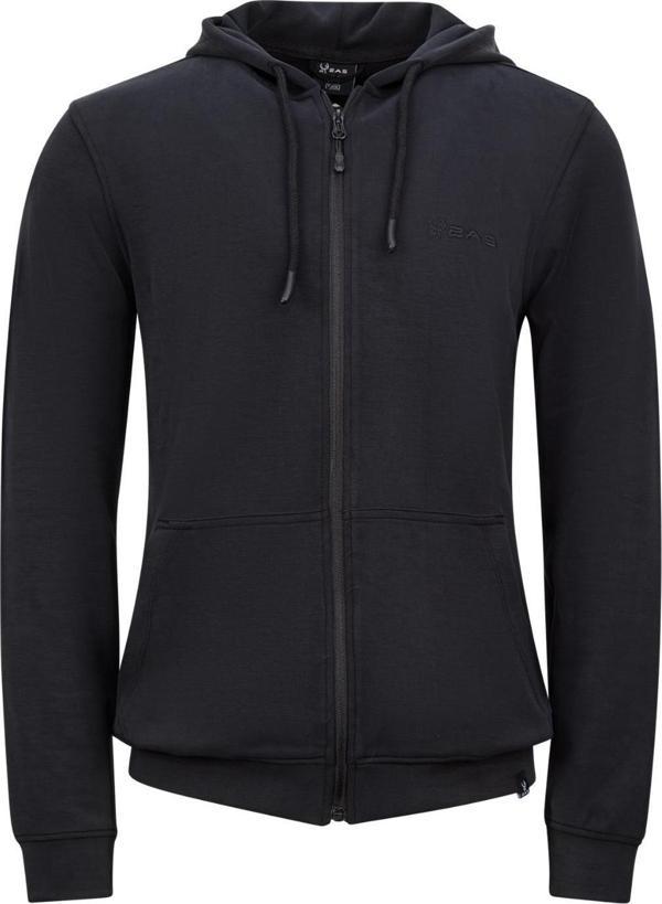 2AS Orgeen Kapşonlu Tam Fermuarlı Sweatshirt Siyah - Image 1