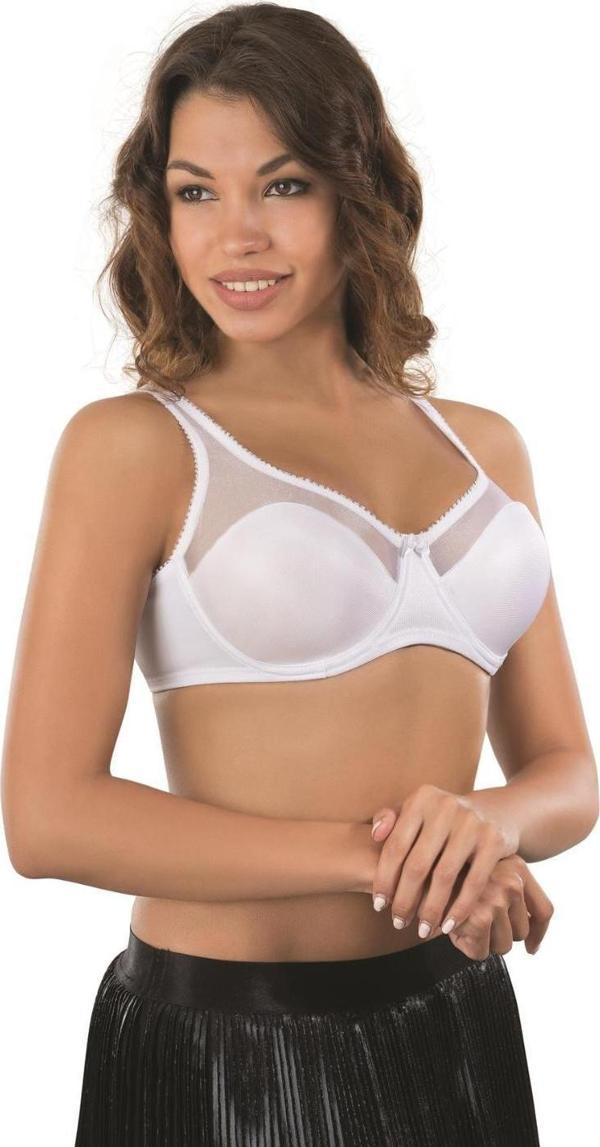 BEYAZ   B Basic Balenli Toparlayıcı Sütyen - Image 1