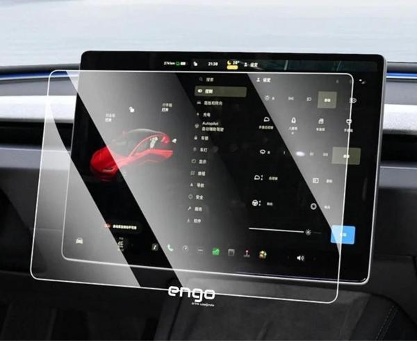 Tesla Model Y 15 inç Mat Ekran Koruyucu Multimedya Şeffaf - Image 1