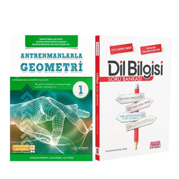 Antrenmanlarla Geometri 1 ve AKM Dil Bilgisi Soru Bankası Seti 2 Kitap - Antrenman Yayıncılık - Image 1