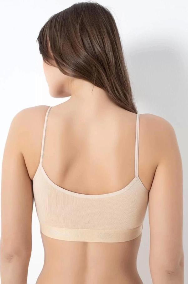 Bayan Bambu İnce Askılı Pedli Büstiyer - Image 1