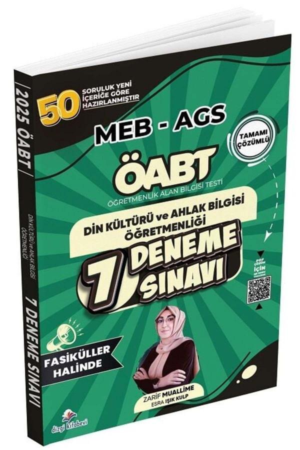 Öabt Meb-Ags Dkab Din Kültürü Ve Ahlak Bilgisi Öğretmenliği 7 Deneme Fasikül Çözümlü - E - Dizgi Kitap Yayınları - Image 1