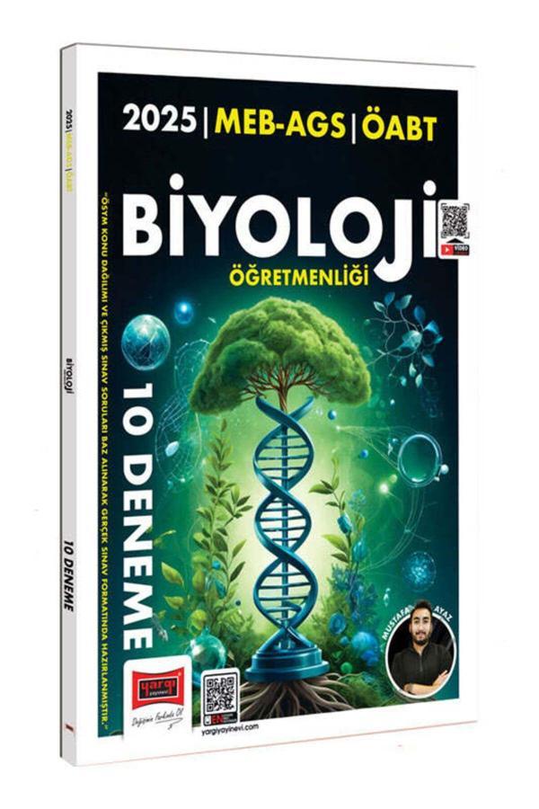 Yargı Yayınları 2025 Meb Ags Öabt Biyoloji Öğretmenliği 10 Deneme (Mustafa Ayaz) - Yargı Yayınları - Image 1