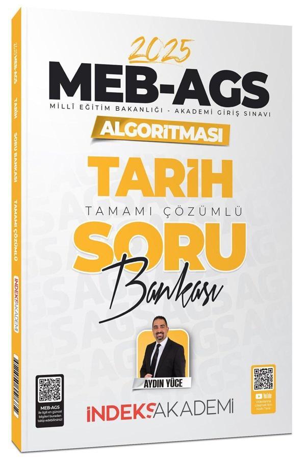 İndeks Akademi 2025 Meb-Ags Algoritması Tarih Soru Bankası Çözümlü - Aydın Yüce Indeks Akademi Yayın - İndeks Akademi Yayıncılık - Image 1