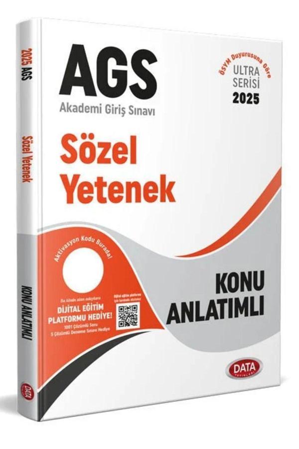 2025 Ags Ultra Serisi Sözel Yetenek (Türkçe) Konu Anlatımlı + Soru Bankası - Karekod Çözümlü - Data Yayınları - Image 1