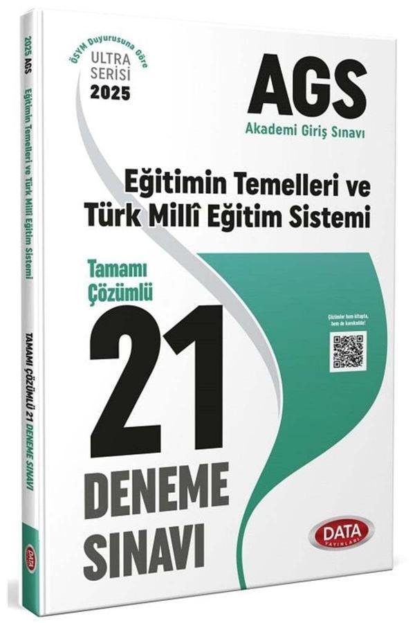 Data 2025 Meb-Ags Eğitimin Temelleri Ve Türk Milli Eğitim Sistemi 21 Deneme Çözümlü Ultra Serisi Dat - Data Yayınları - Image 1
