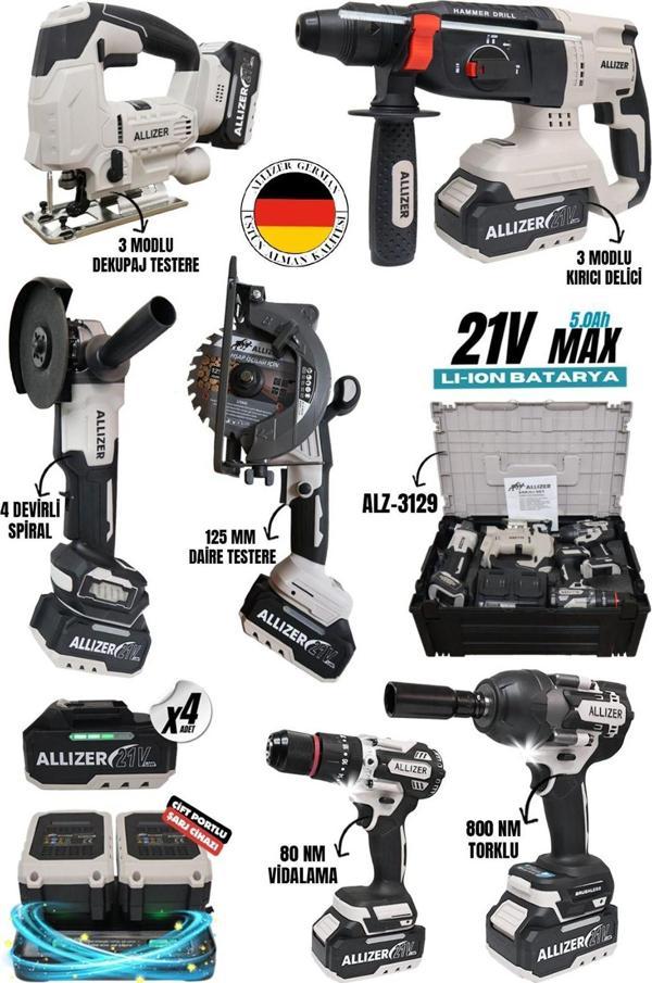 ALLİZER 6'LI SET PROFESYONEL KULLANIMA UYGUN - Image 1