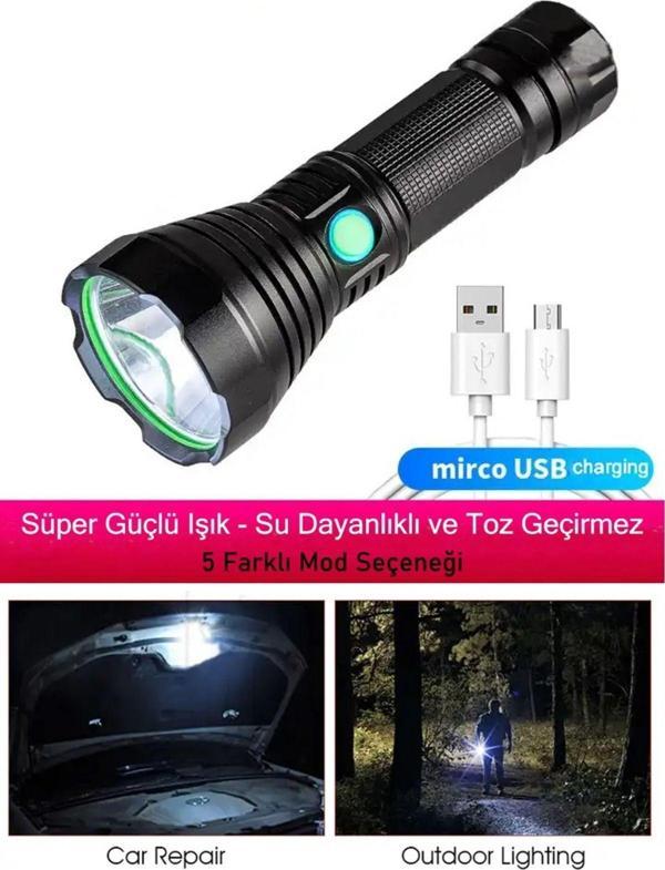 Welcomein 40 Led Yüksek Güç Aydınlatma Yürüyüş Projektör Şarj Edilebilir Kamp El Feneri Uzun Menzil Avcılık - Image 1
